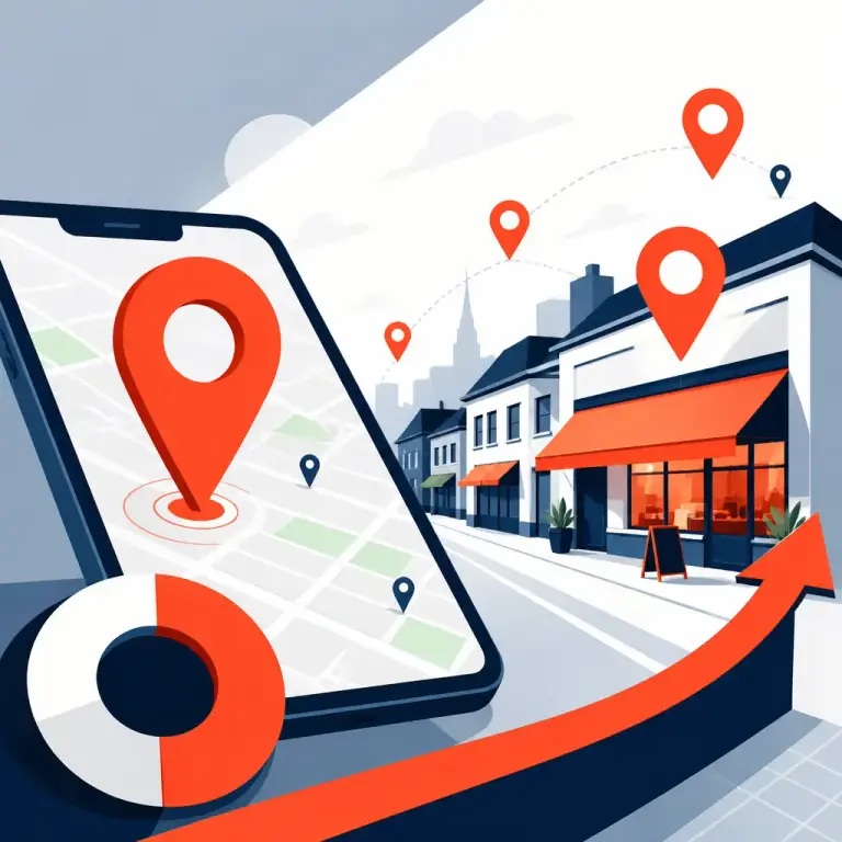 Flat-vector illustration about 10 Local SEO Strategies That Actually Bring in Nearby Customers