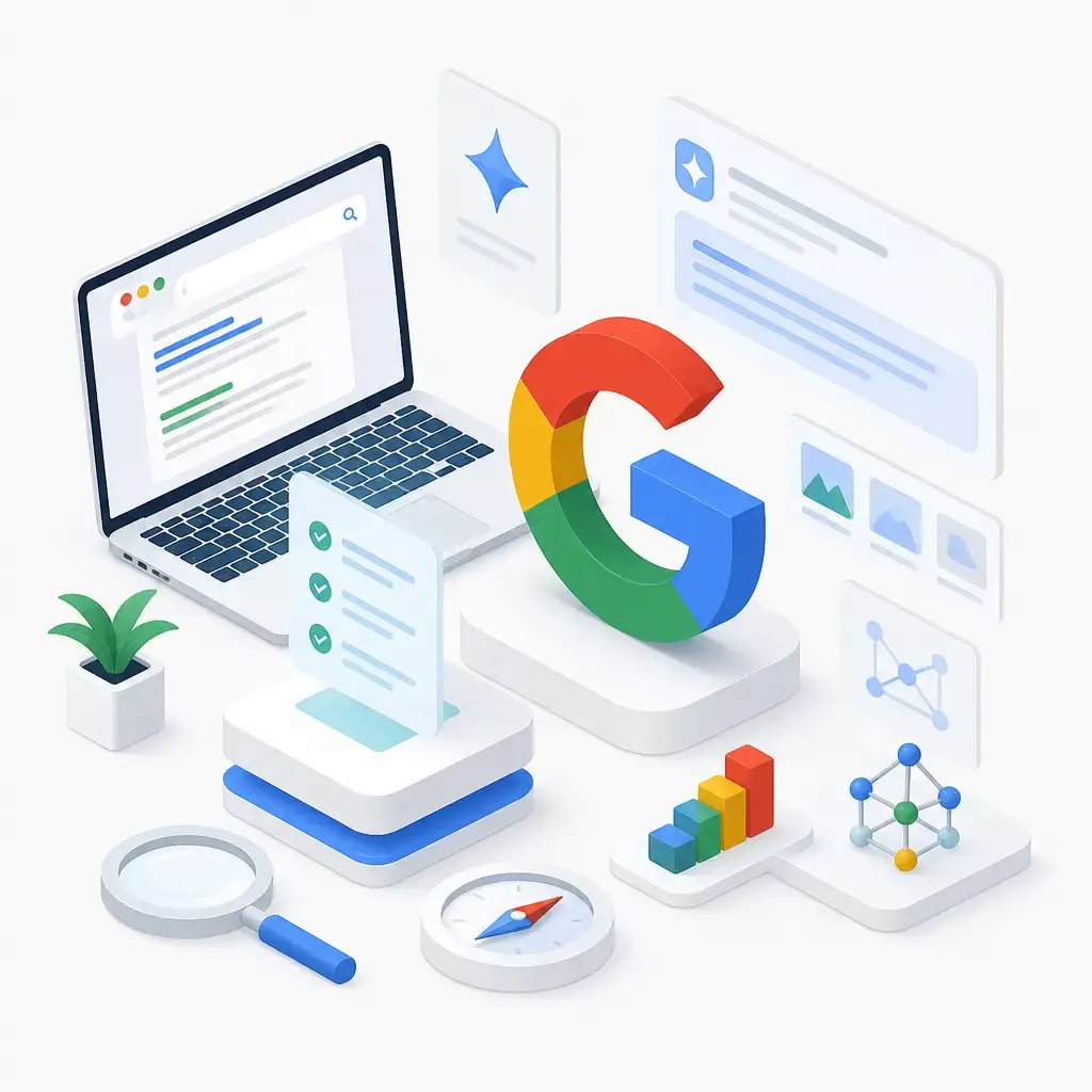 Flat-vector illustration of Google
