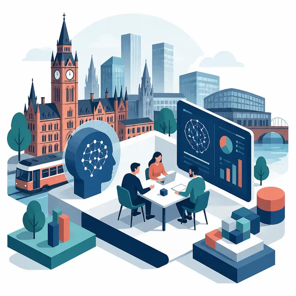 Flat-vector illustration of manchester