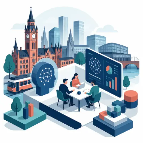 Flat-vector illustration of manchester