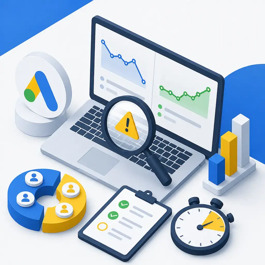 Flat-vector illustration of Google Ads