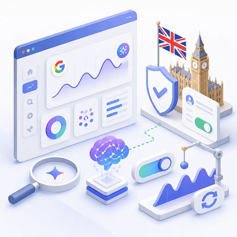 Flat-vector illustration about Google's AI Landing Page Patent: What It Means for Your Website