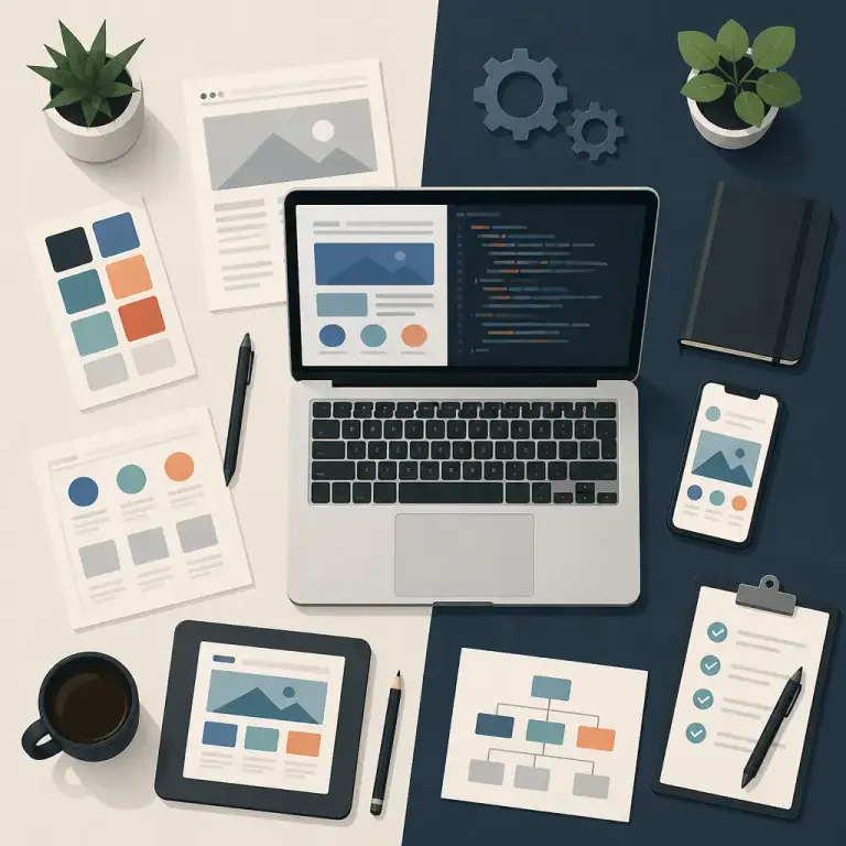 Flat-vector illustration about Choose a Website Development Service That Actually Fits Your Business