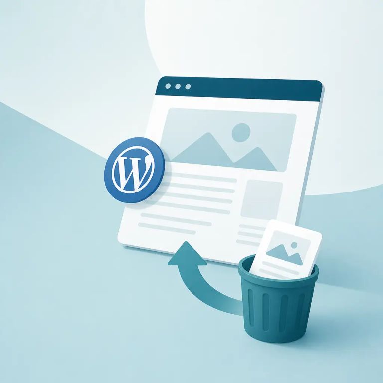 Flat-vector illustration about Recover a Deleted WordPress Blog Post: 5 Methods That Actually Work