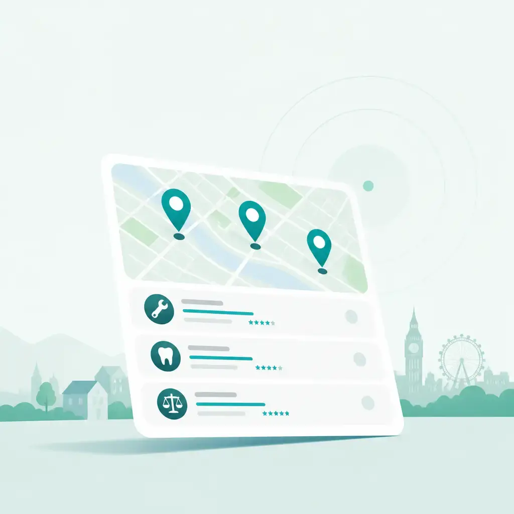 Flat-vector illustration of local seo