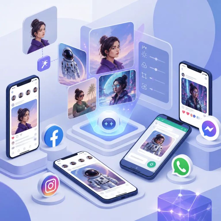 Meta AI Now Generates and Edits Photos Inside Facebook, Instagram, WhatsApp and Messenger