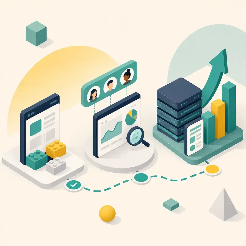 Flat-vector illustration of mvp