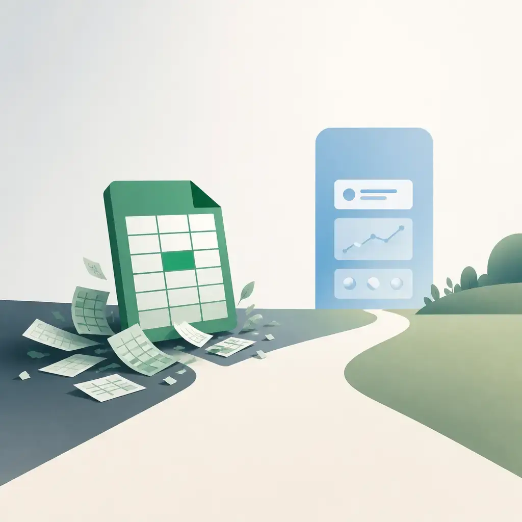 Flat-vector illustration of excel