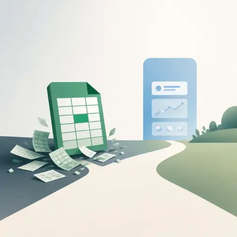 Flat-vector illustration of excel