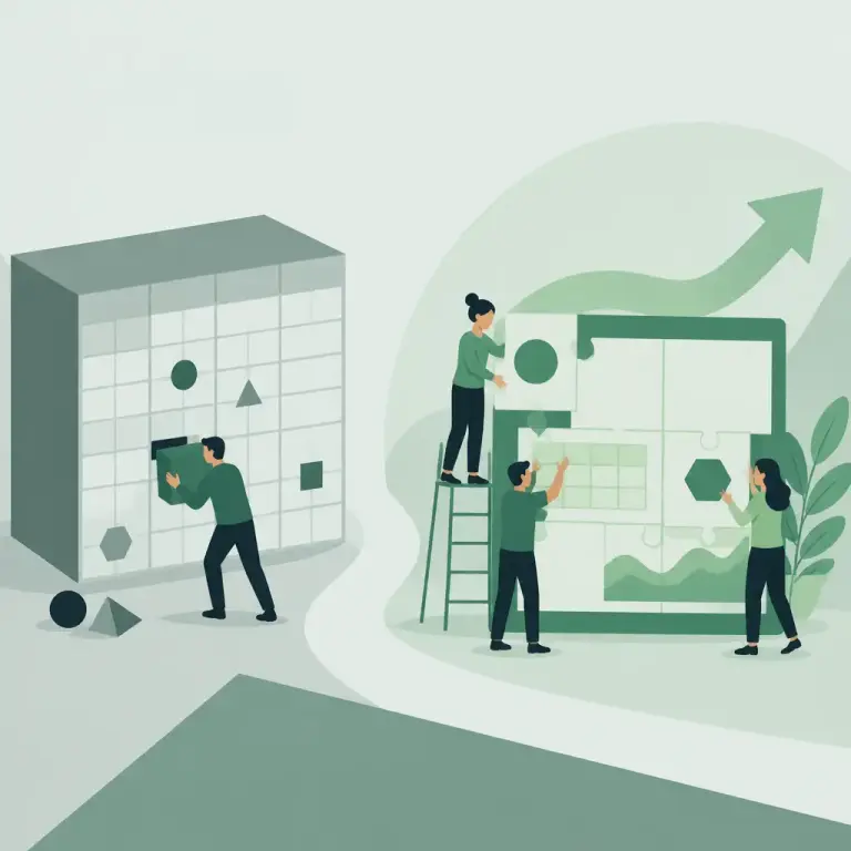 Flat-vector illustration of spreadsheet